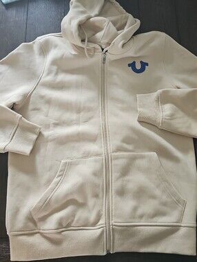 True Religion Overlap Buddha Zip Hoodie Size L
